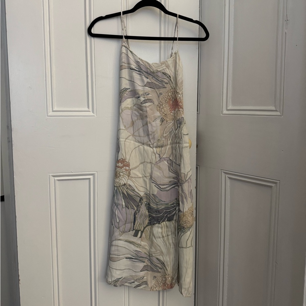 Aritzia Floral Maxi Dress with Spaghetti Straps